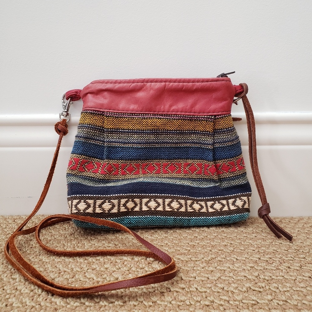 Artist made purse with upcycled materials